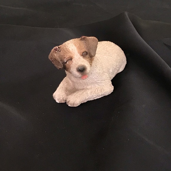 Winking Jack Russell Sandicast Figurine - Picture 1 of 5